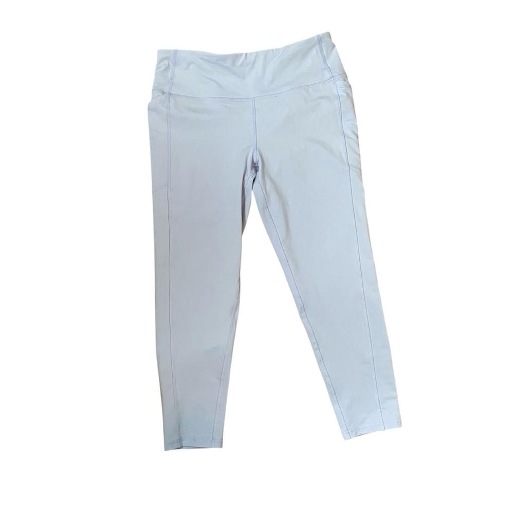 DSG Momentum High Rise Large Active 2 Pockets Light Blue Cropped